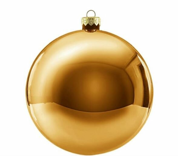 Kerstbal rond 6 cm Goud mat