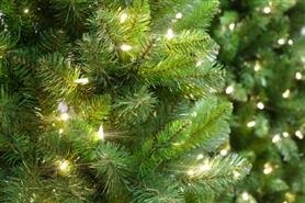 Kunstkerstboom Akron 198 met 350warm witte leds