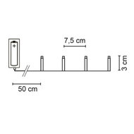 Batterij mini LED kerstverlichting zwart snoer